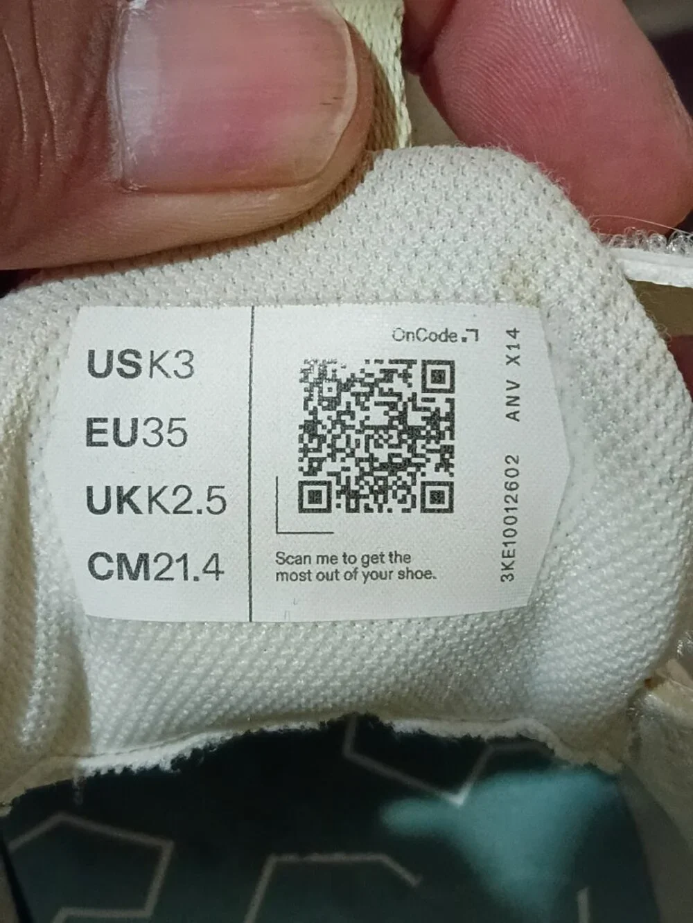 On THE ROGER Kids Ivory Orange Shoes Hook and Loop Kids Size K3